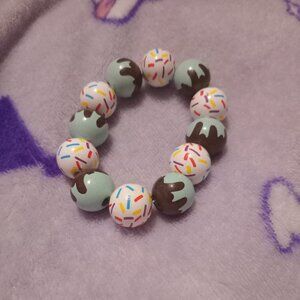 Ice Cream Beaded Bracelet
